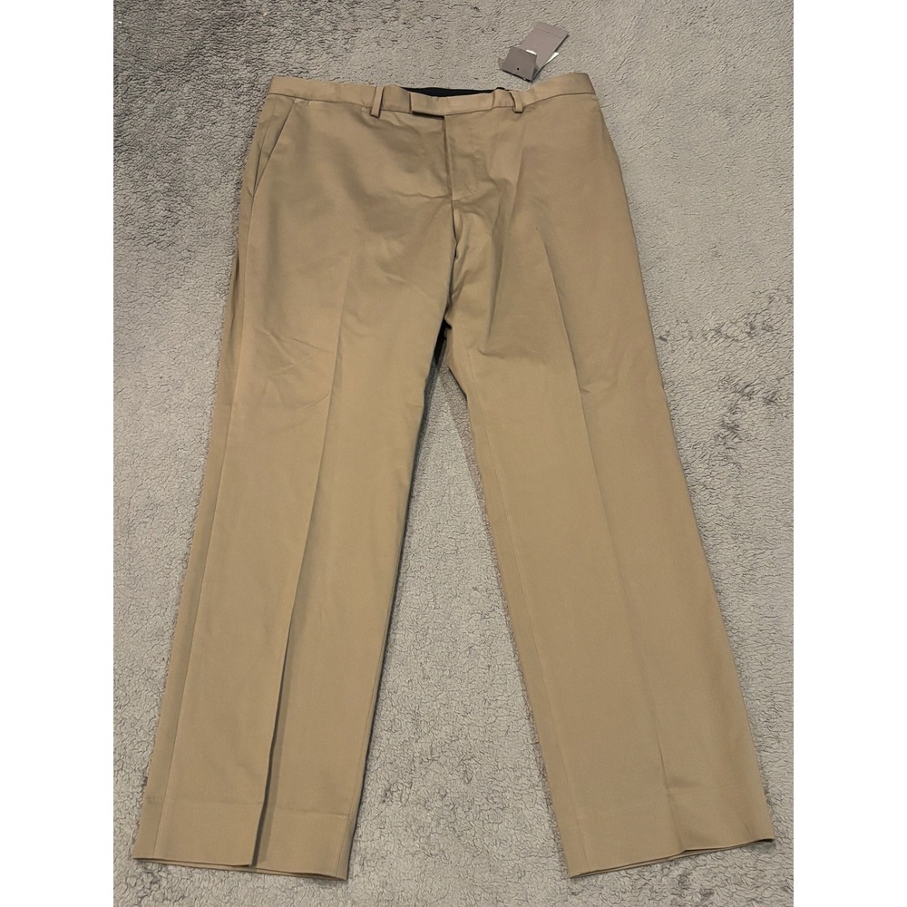 Banana Republic Slim Fit Manteco Italian Fabric Dress Pants Khaki 33x30 NEW